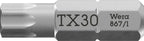 für Schrauben mit Innen-TORX®-Profil / T 30 / 25 mm