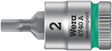 WERA Schraubendrehereinsatz 8740 A 1/4 Zoll Innensechskant SW 2,0 mm, Länge 28 mm, Zyklop Bitnuss