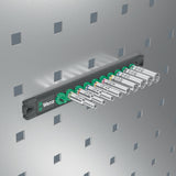 WERA Steckschlüsseleinsatz-Set Deep 1, 9-teilig, 1/4 Zoll Antrieb, lange Nüsse mit Magnetleiste