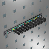 WERA Steckschlüsselsatz 9660 10-teilig, 3/8" Antrieb, Impaktor Deep, schlagschrauberfest, Magnetleiste