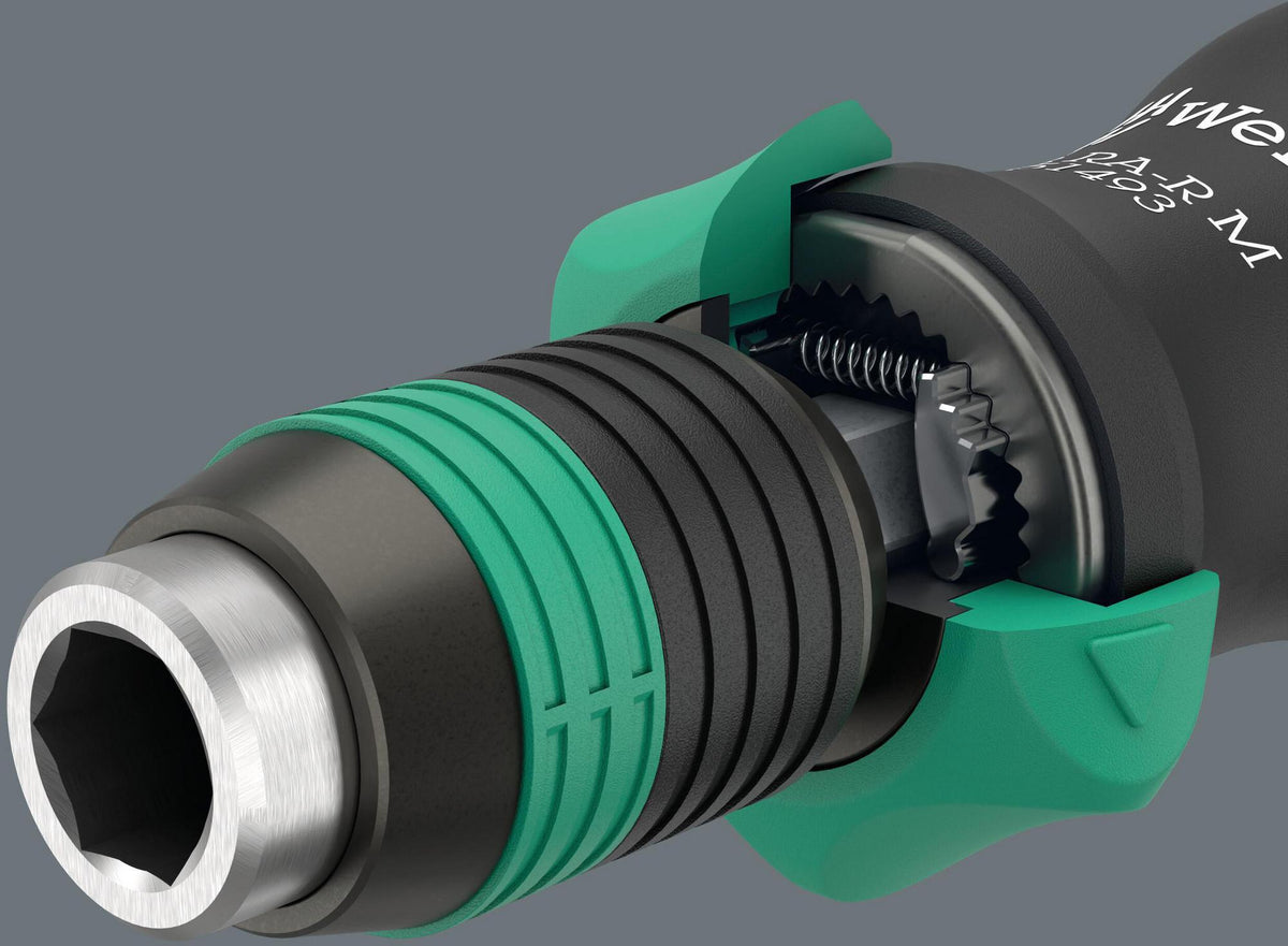 WERA Bithandhalter 838 RA S 1/4 Zoll Komfort Plus Griff mit integrierter Ratsche