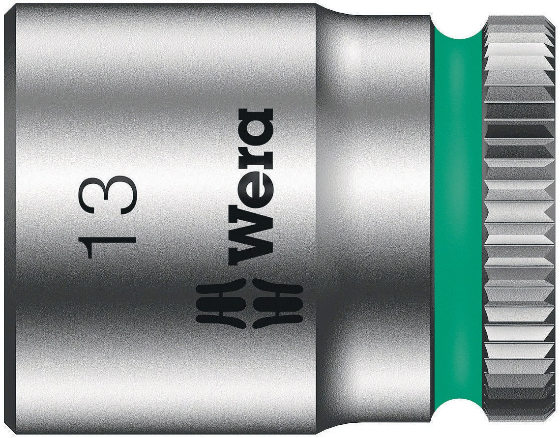 WERA Steckschlüsseleinsatz 8790 HMA Außen-6-kant SW 1/4 Zoll Länge 23 mm mit Take it easy Farbkennzeichnung