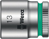 WERA Steckschlüsseleinsatz 8790 HMA Außen-6-kant SW 1/4 Zoll Länge 23 mm mit Take it easy Farbkennzeichnung