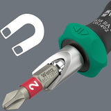 WERA Bithandhalter 838 RA S 1/4 Zoll Komfort Plus Griff mit integrierter Ratsche