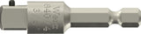 WERA Adapter 870/4 – 1/4 Zoll Außensechskant auf 1/4 Zoll Außenvierkant, 50 mm
