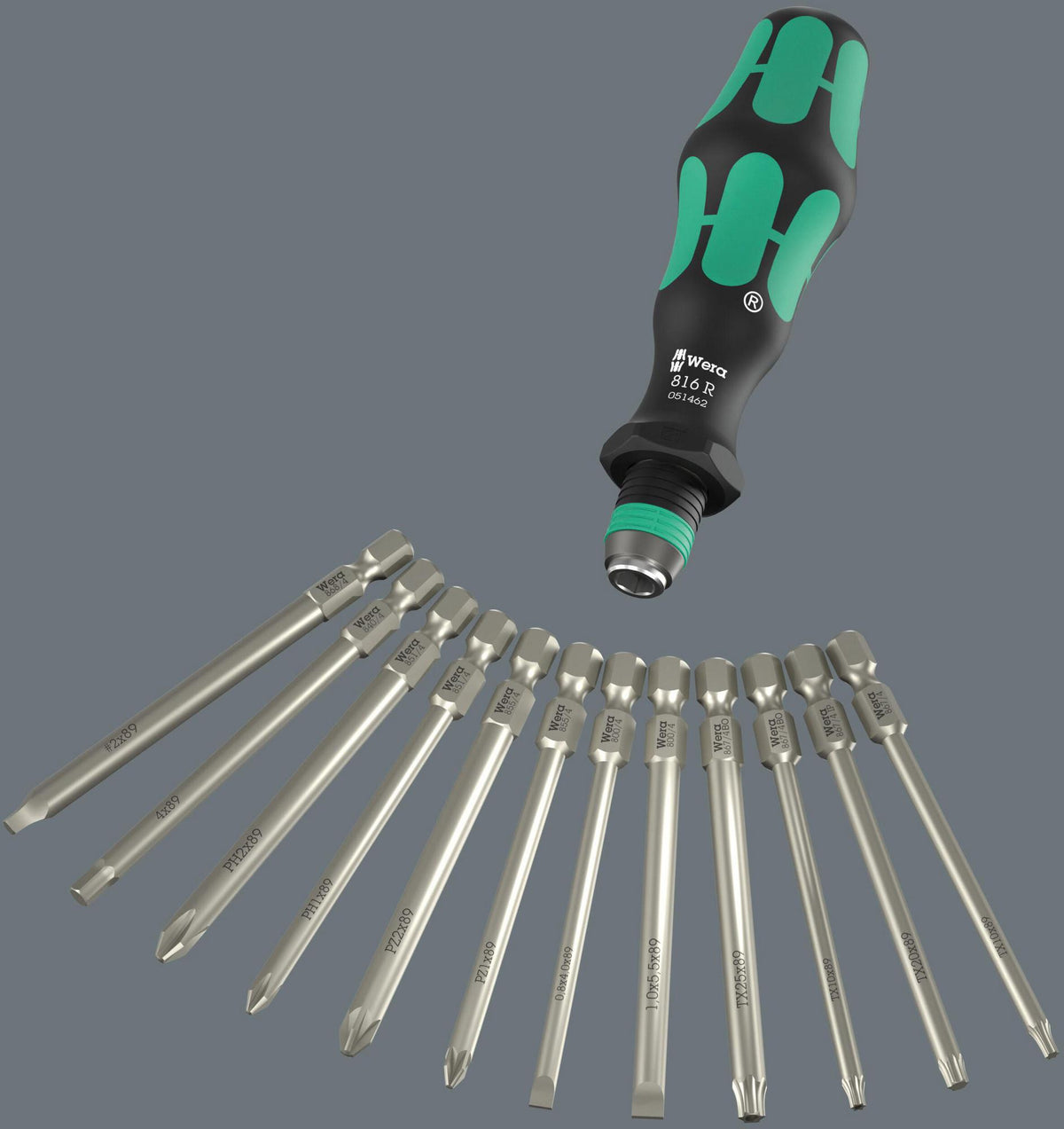 WERA Drehmomentschraubendreher-Satz KK 60 Torque 17-teilig 1,2-3 Nm einstellbar mit Rapidaptor
