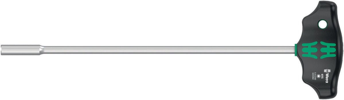 WERA Steckschlüsselschraubendreher 495 SW 5,5 mm mit Quergriff, Klingenlänge 230 mm