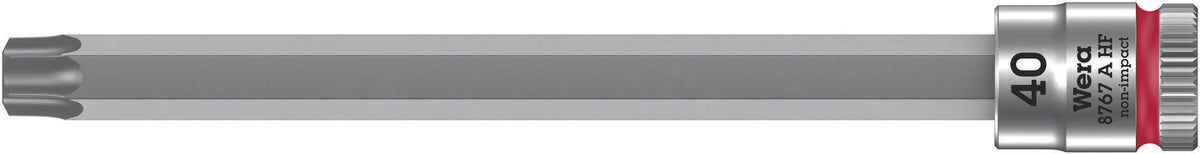 WERA Steckschlüsseleinsatz 8767 A HF TORX® 1/4 Zoll T10, 28 mm, mit Haltefunktion