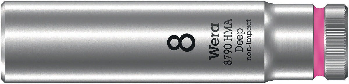 WERA Steckschlüsseleinsatz 8790 HMA Deep 1/4 Zoll SW 5,5 mm, Länge 50 mm, Außensechskant