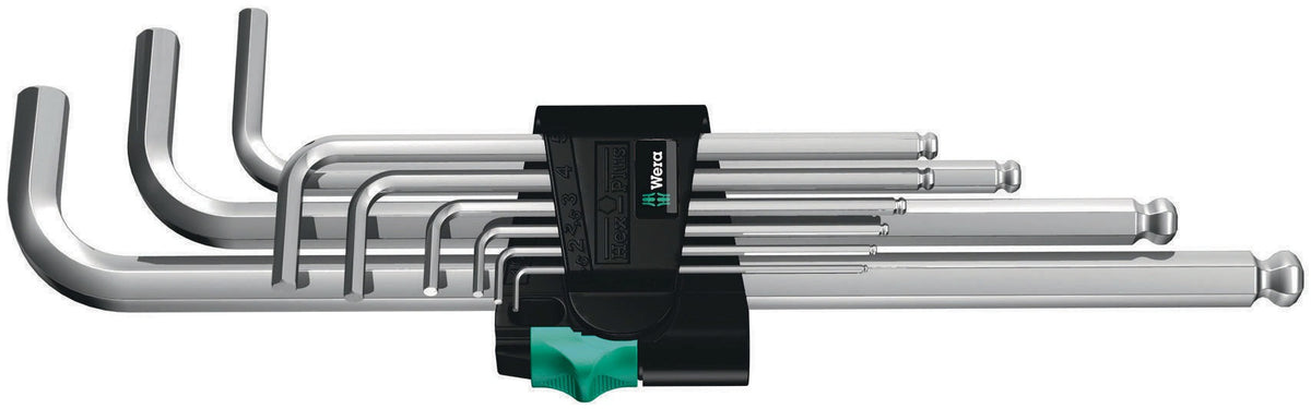 WERA Winkelschraubendrehersatz 950 PKL 7-teilig mit Kugelkopf SW 1,5-6 mm im Kunststoffhalter