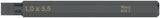 WERA Bit 800 S für Schlitzschrauben 4,0 mm x 70 mm, 1/4 Zoll C6,3, 5er-Pack
