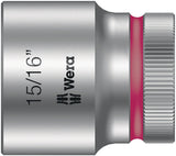 WERA Steckschlüsseleinsatz 8790 HMC Außen-6-kant 1/2 Zoll SW 1 1/8 Zoll L 40 mm