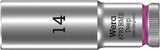 WERA Steckschlüsseleinsatz 8790 HMB Deep 3/8 Zoll 11 mm – Take it easy Farbkennzeichnung, Chrom-Vanadium