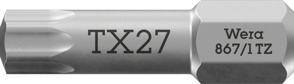 WERA Bit 867/1 TZ 1/4 Zoll T 9 L 25 mm Torsionszone zähhart