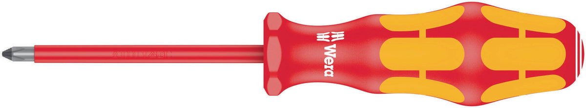 WERA Schraubendreher 162 i PH 0 VDE-isoliert, Klinge 80 mm, Kraftform-Griff