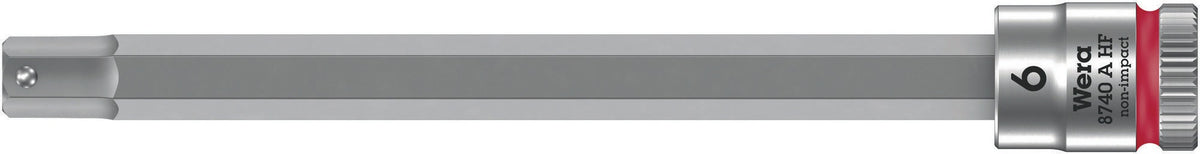 WERA Steckschlüsseleinsatz 8740 A HF 1/4 Zoll SW 5/16 Zoll mit Haltefunktion und Farbleitsystem