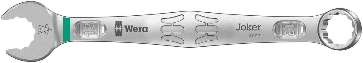 WERA Ringmaulschlüssel 6003 Joker SW 8 mm – Form A, legierter Werkzeugstahl, 15° Rückholwinkel