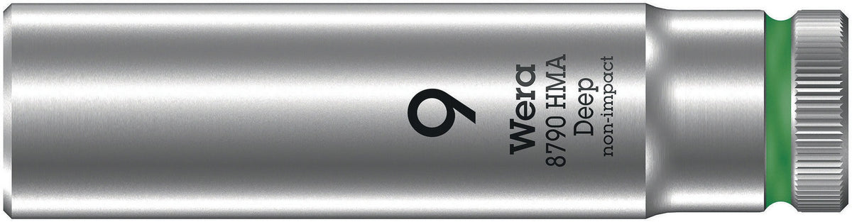 WERA Steckschlüsseleinsatz 8790 HMA Deep 1/4 Zoll SW 5,5 mm, Länge 50 mm, Außensechskant