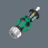 WERA Magazinbithalter KK Stubby mit 6 BiTorsion Bits, Ratschenfunktion und Bit-Magazin