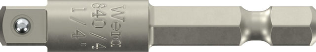 WERA Werkzeughalter 870/4 – 1/4 Zoll Antrieb, 50 mm, mit Kugel für Steckschlüssel