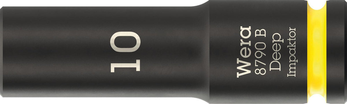 WERA Steckschlüsseleinsatz 8790 B Impaktor Deep 3/8 Zoll, 1 Zoll, 63 mm – Schlagschrauberfest