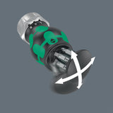 WERA Magazinbithalter KK Stubby mit 6 BiTorsion Bits, Ratschenfunktion und Bit-Magazin