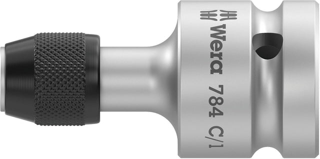 WERA Bitadapter 784 – 1/2" Innenvierkant auf 1/4" Innensechskant für Bits