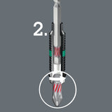 WERA Bit 851/1 BTH PH 1, 1/4 Zoll, BiTorsion, extrahart, 25 mm, 10er-Pack