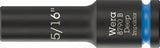 WERA Steckschlüsseleinsatz 8790 B Impaktor Deep 3/8 Zoll, 1 Zoll, 63 mm – Schlagschrauberfest