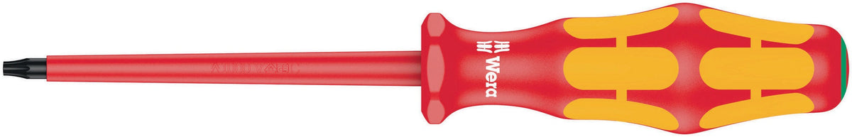 WERA Schraubendreher 167 i T 10 VDE-isoliert, 80 mm Klinge, Kraftform-Griff
