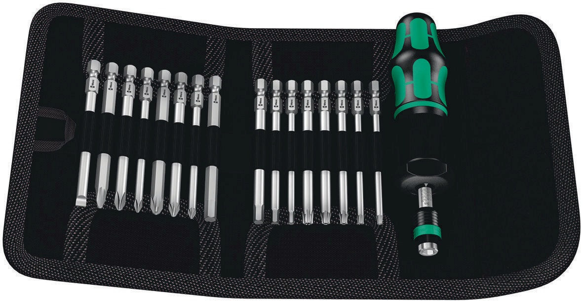 WERA Drehmomentschraubendreher-Satz KK 60 Torque 17-teilig 1,2-3 Nm einstellbar mit Rapidaptor