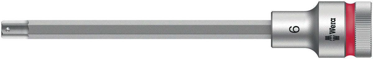 WERA Steckschlüsseleinsatz 8740 C HF 1/2 Zoll SW 10 mm L.140 mm mit Haltefunktion