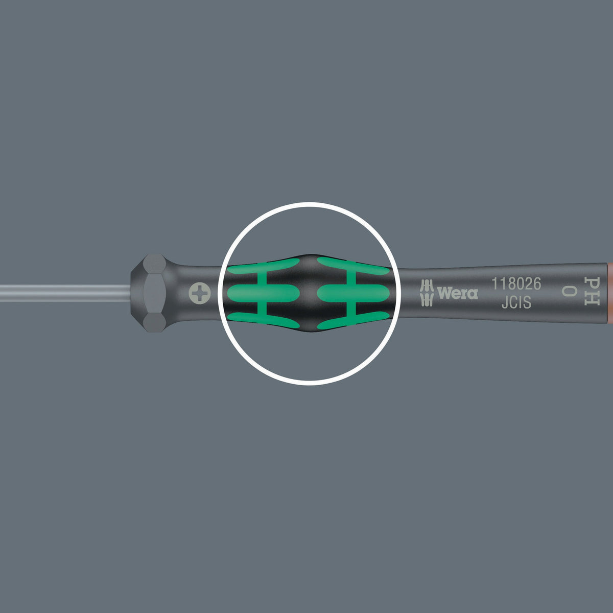 WERA Elektronik-Feinmechanik-Schraubendreher 2035, 3 mm Klinge, 80 mm, Kraftform-Micro-Griff