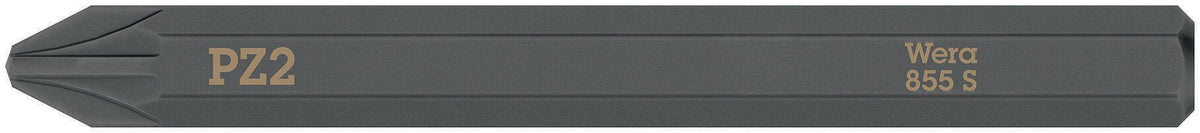 WERA Bit 851 S PH 1 x 70 mm, 1/4 Zoll Sechskant, 5er-Pack