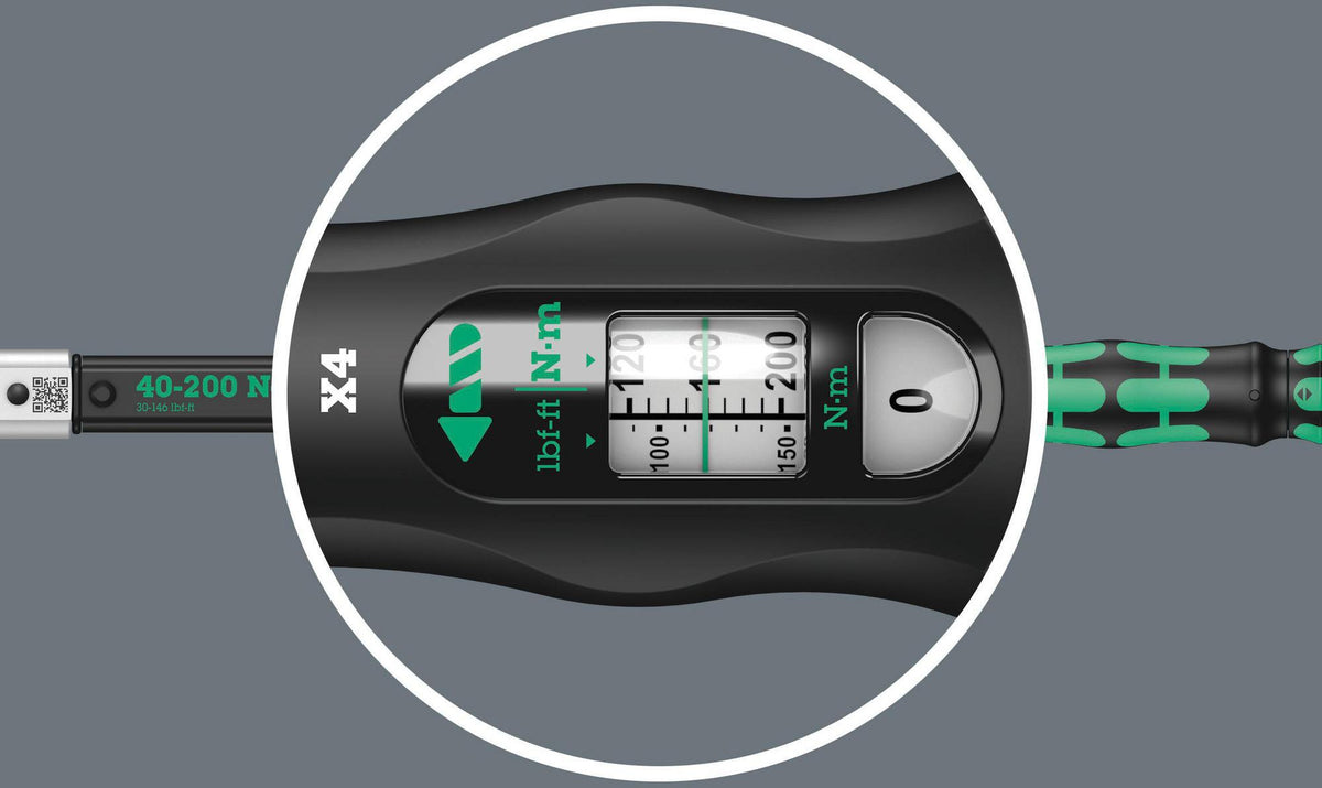 WERA Drehmomentschlüssel Click-Torque X 1, 2,5-25 Nm, 9x12 mm, automatisch auslösend, ±4 % Genauigkeit