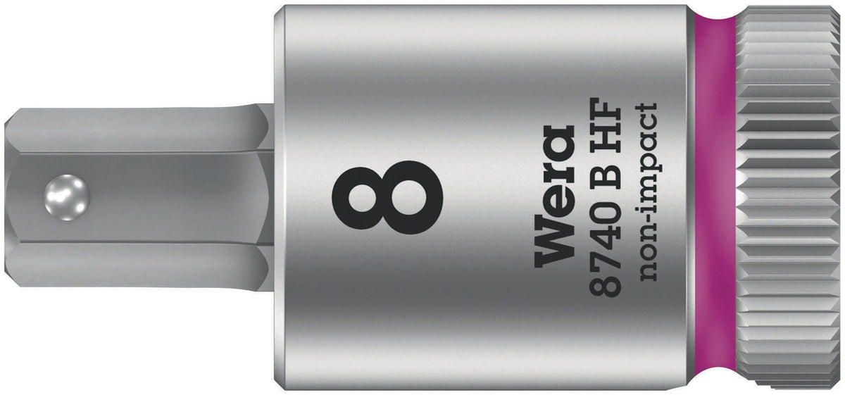 WERA Schraubendrehereinsatz 8740 B HF Innensechskant 10 mm, 3/8 Zoll Antrieb, mit Haltefunktion