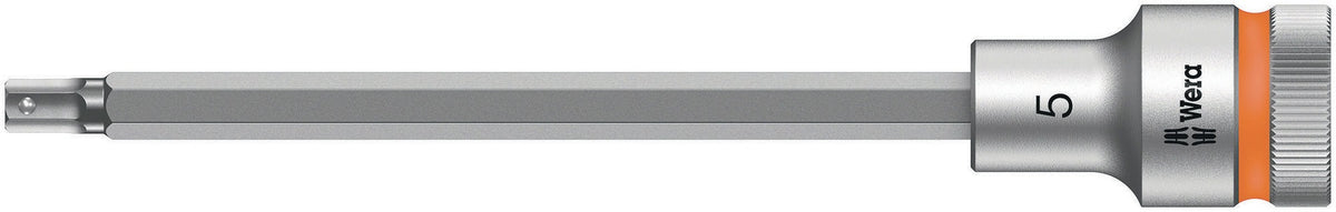WERA Steckschlüsseleinsatz 8740 C HF 1/2 Zoll SW 10 mm L.140 mm mit Haltefunktion