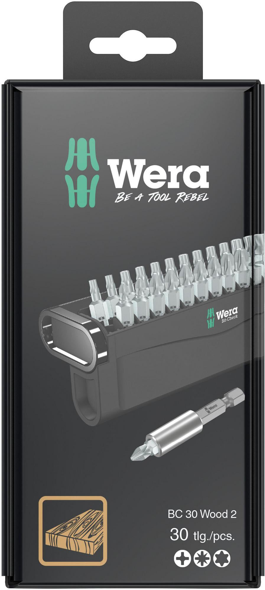 WERA Bit-Check 30 TX Universal Bitsortiment 30-teilig mit Universalhalter