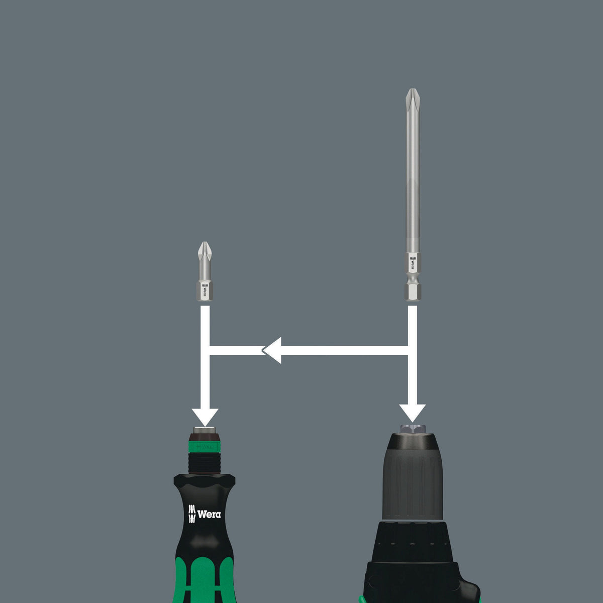 WERA Schraubendrehersatz KK 60 17-tlg. mit Handhalter, Wechselklingen und Rapidaptor-Technologie