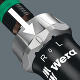 WERA Ratschenbithandhalter 816 RA 1/4″ mit Rapidaptor-Schnellwechselfutter und Kraftform-Griff