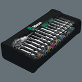 WERA Steckschlüsselsatz 8100 SA 6, 28-teilig, 1/4 Zoll, SW 5-13 mm, 72 Zähne