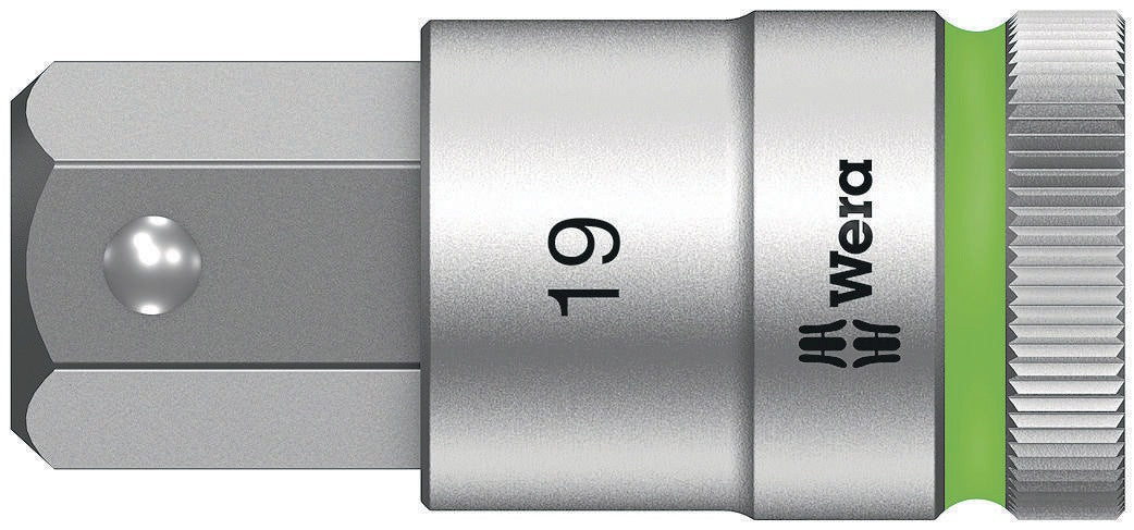 WERA Steckschlüsseleinsatz 8740 C HF 1/2 Zoll SW 10 mm L.140 mm mit Haltefunktion