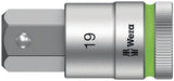 WERA Steckschlüsseleinsatz 8740 C HF 1/2 Zoll SW 10 mm L.140 mm mit Haltefunktion