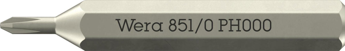 WERA Bit 851/0 Micro PH 0, 30 mm, 4 mm Sechskant