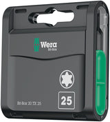 WERA Bitgroßpackung 1/4 Zoll PH 2 L.25mm DIN ISO 1173, Form C 6,3 – 20 Bits in Kunststoffbox
