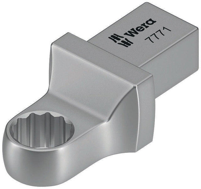 WERA Einsteckringschlüssel 7771 SW 10mm, 9x12mm Aufnahme, CV-Stahl, mattverchromt