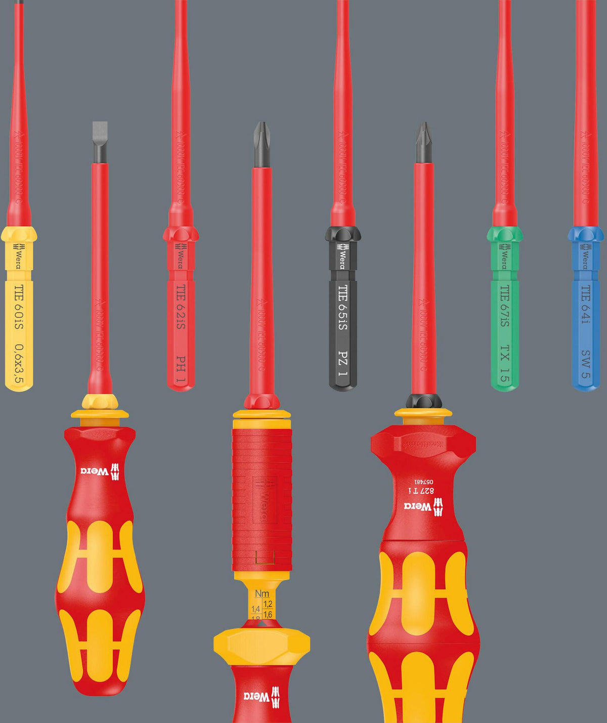 WERA Wechselklinge KK VDE 67 i TiE TORX® TX 8 VDE isoliert – 157 mm Klingenlänge