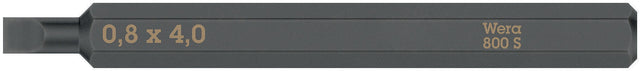 WERA Bit 800 S für Schlitzschrauben 4,0 mm x 70 mm, 1/4 Zoll C6,3, 5er-Pack