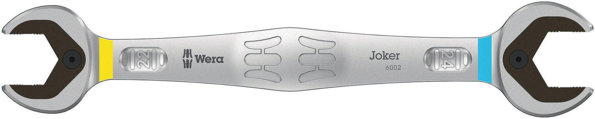 WERA Doppelmaulschlüssel 6002 Joker 10x13 mm – matt verchromt mit Haltefunktion
