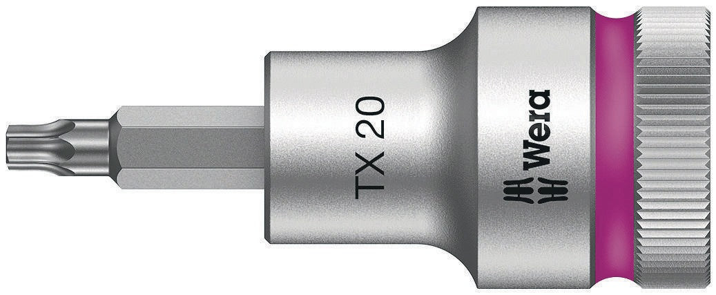 WERA Steckschlüsseleinsatz 8767 C HF TORX® 1/2 Zoll T20, 140 mm, mit Haltefunktion